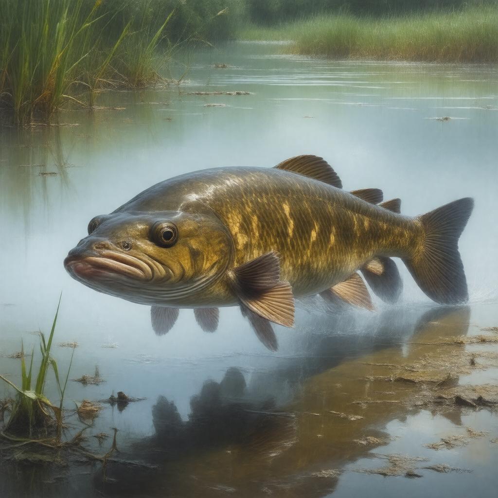 AI-created image of brown bullhead catfish
