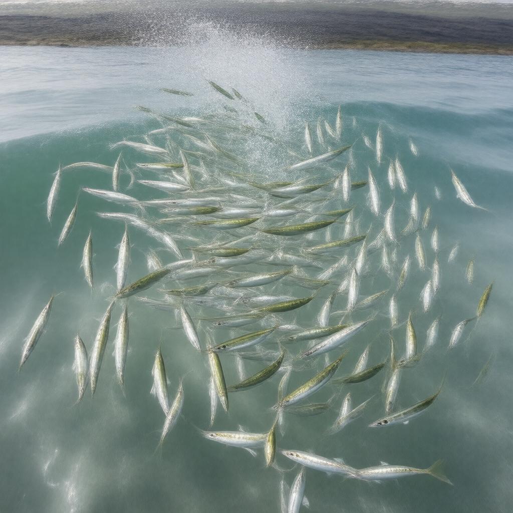 Click to view larger image AI-created image of capelin