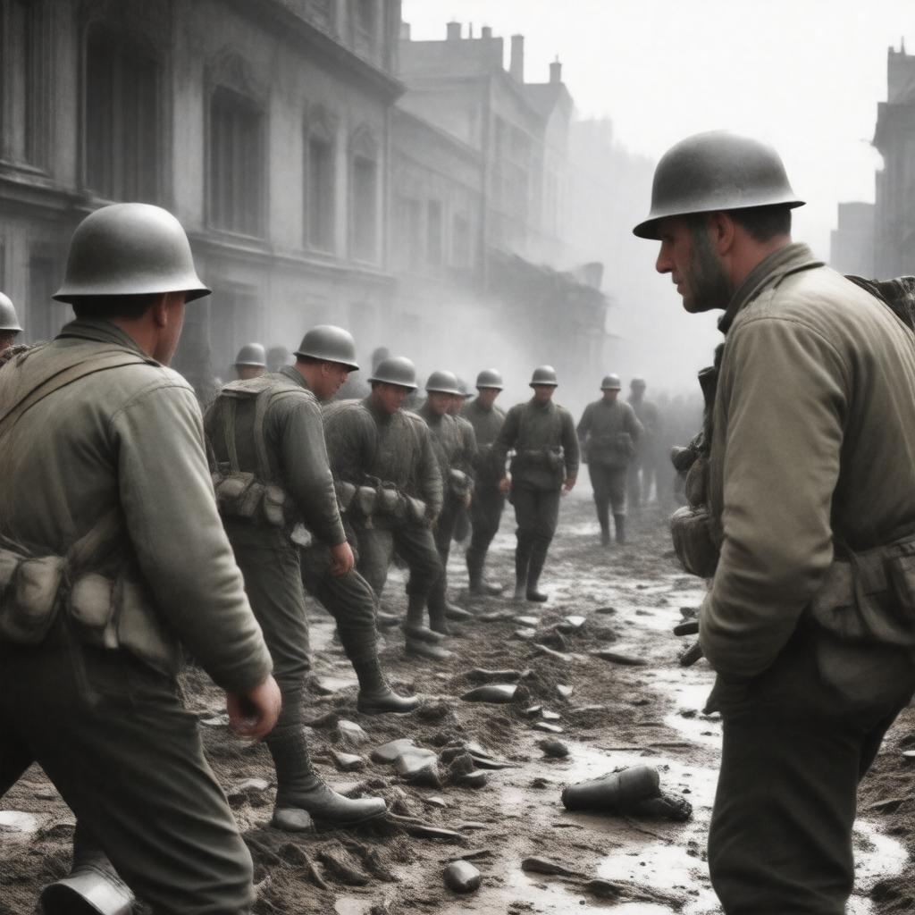 AI-created image of capture of Max von Laue