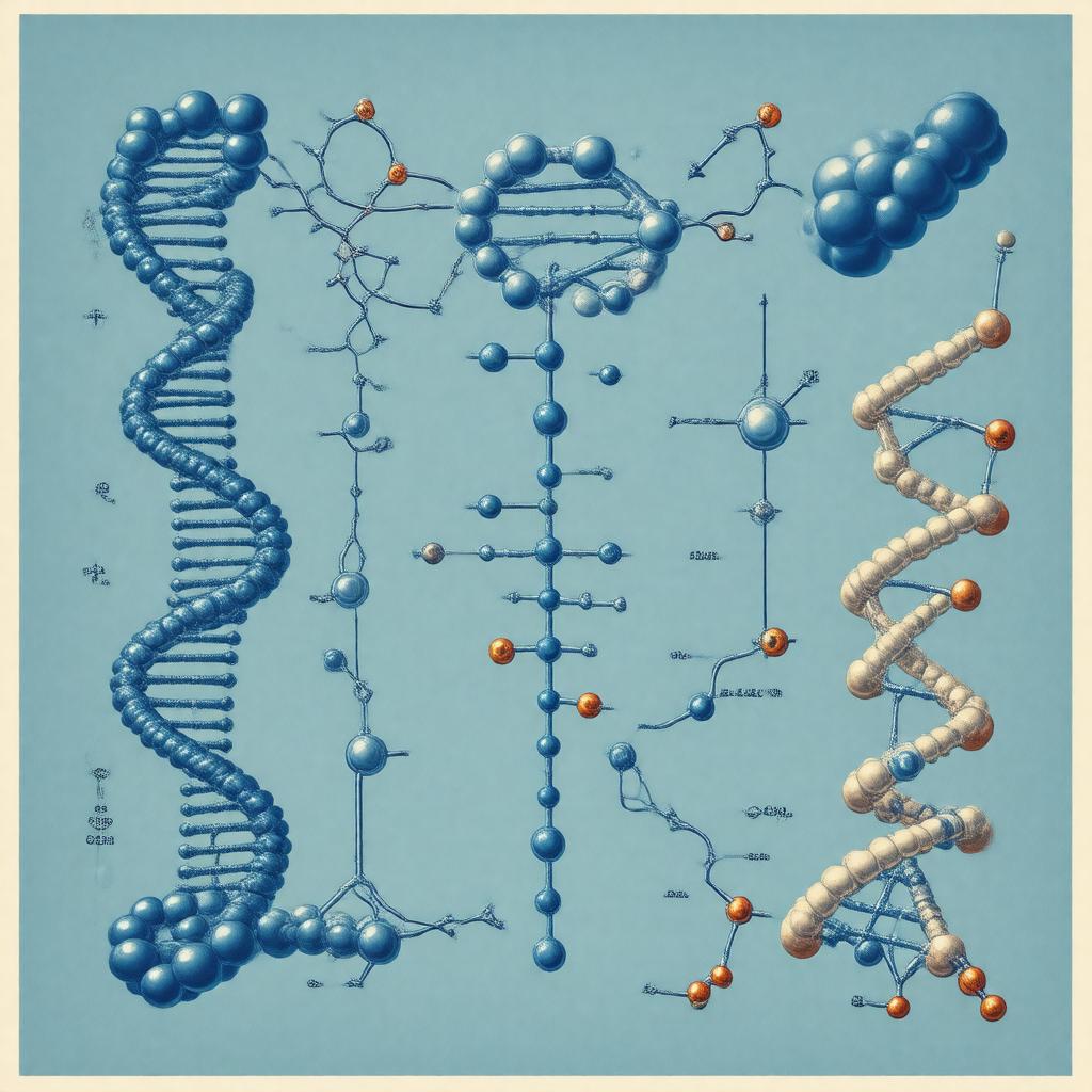 Click to view larger image AI-created image of central dogma of molecular biology