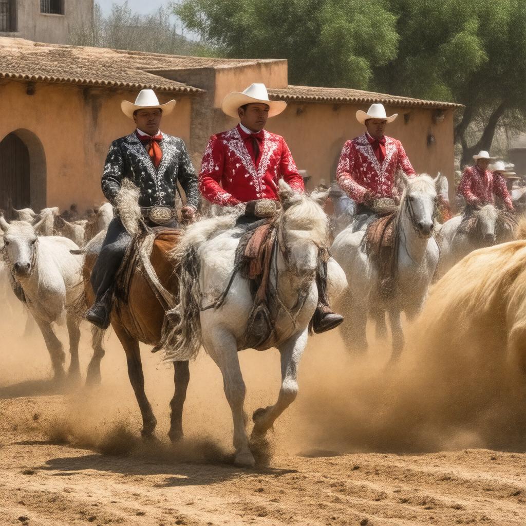 Click to view larger image AI-created image of charreada