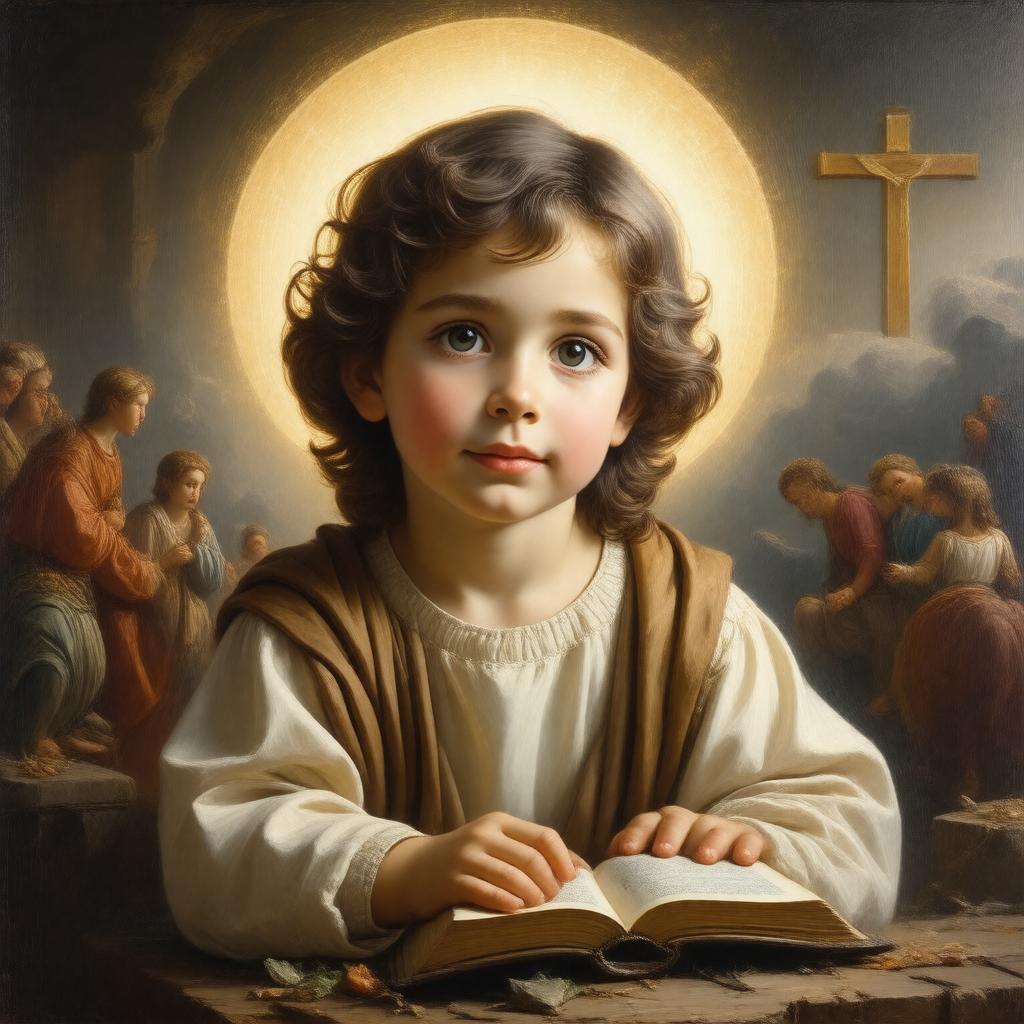 AI-created image of child Jesus