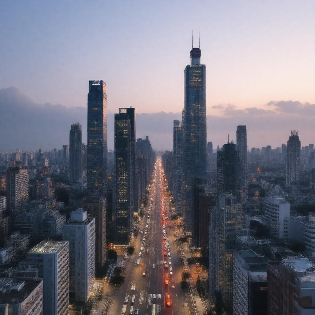 AI-created image of city