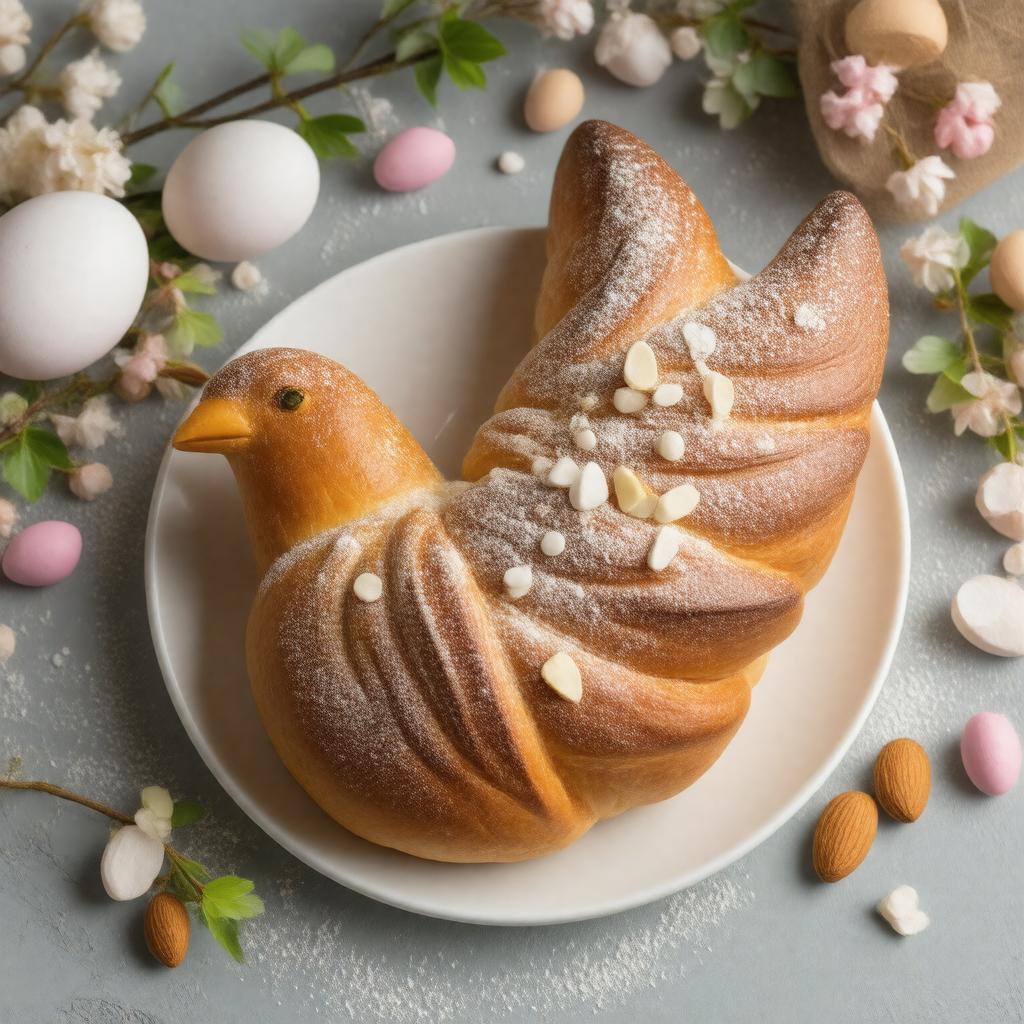 AI-created image of colomba pasquale