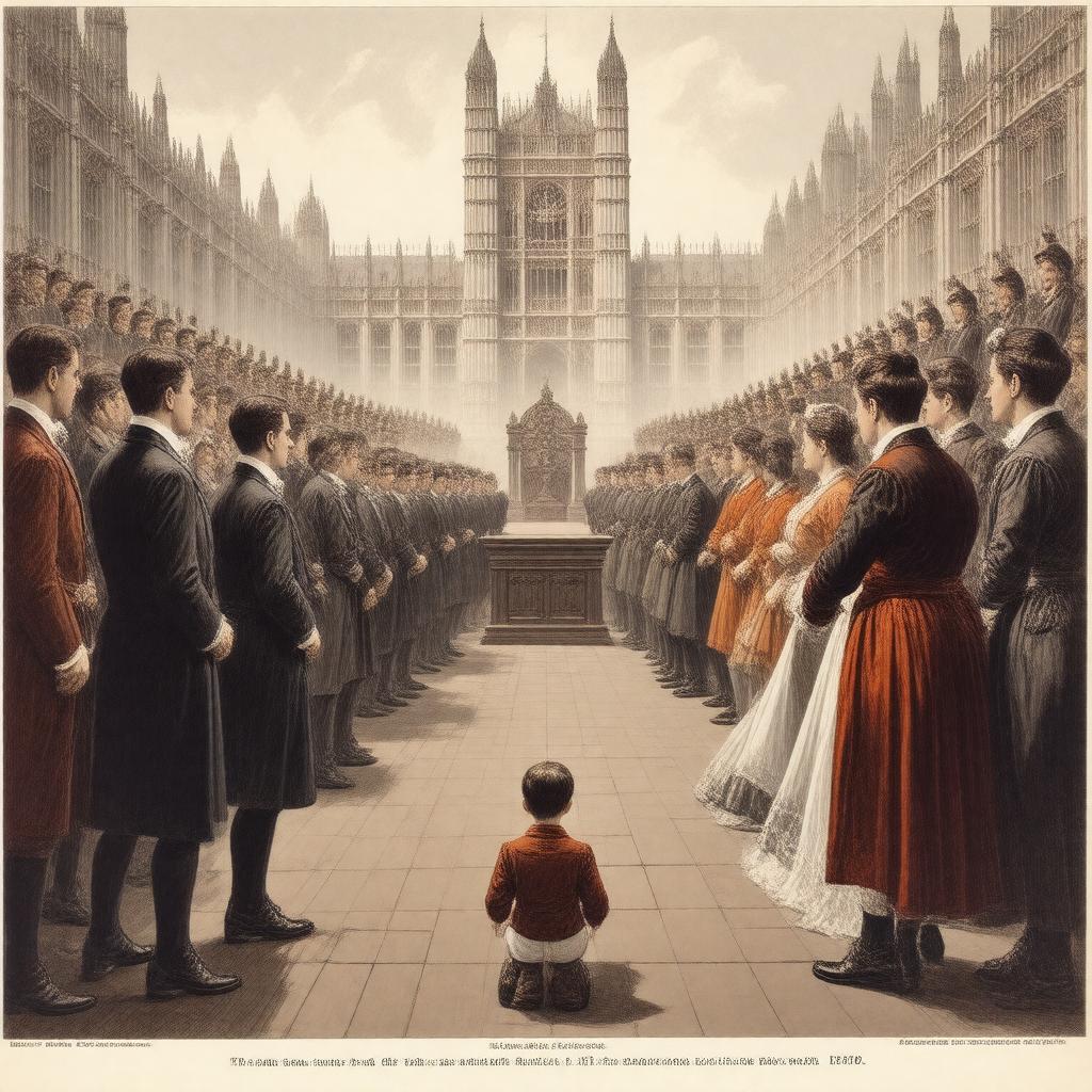 Click to view larger image AI-created image of constitutional crisis of 1909–1910