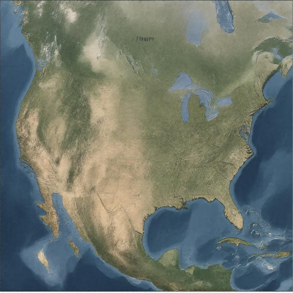 AI-created image of continental United States