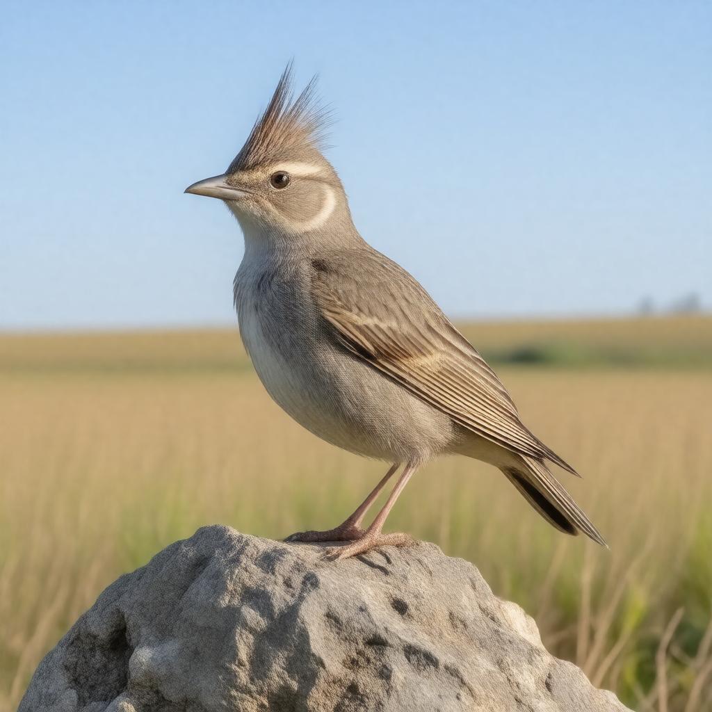 AI-created image of crested lark