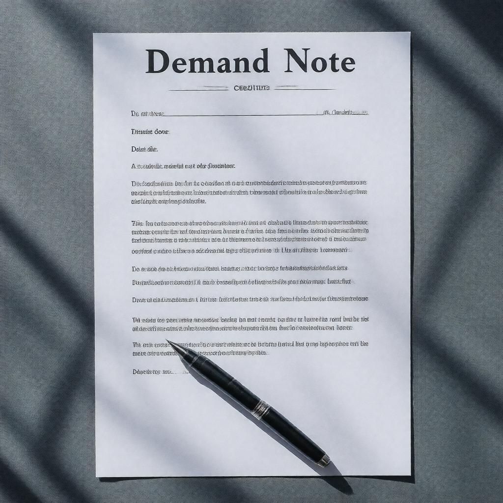 AI-created image of demand note