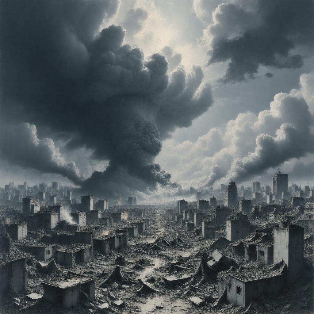 AI-created image of destruction of Hiroshima