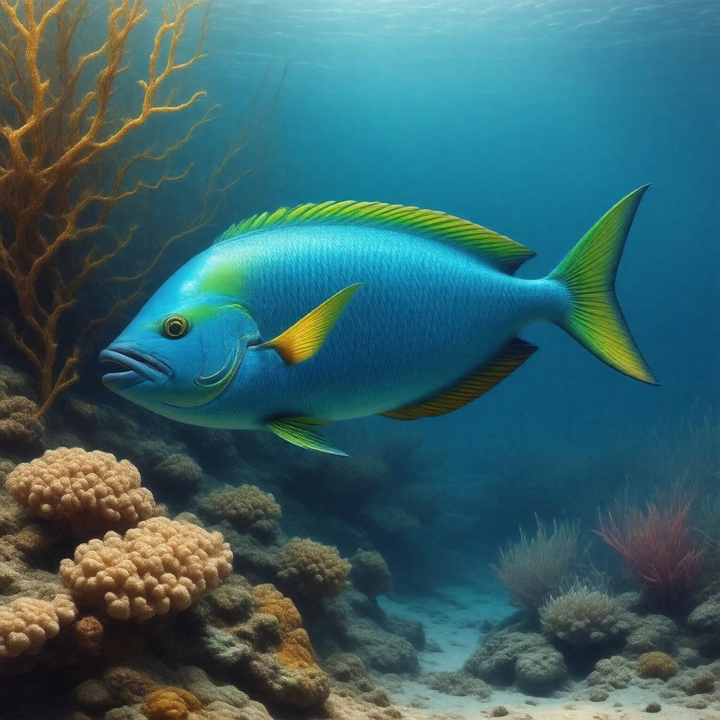 Click to view larger image AI-created image of dolphinfish