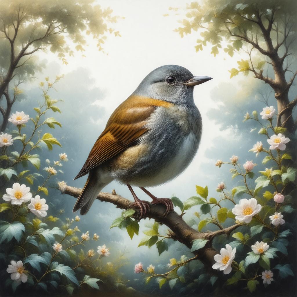 AI-created image of dunnock