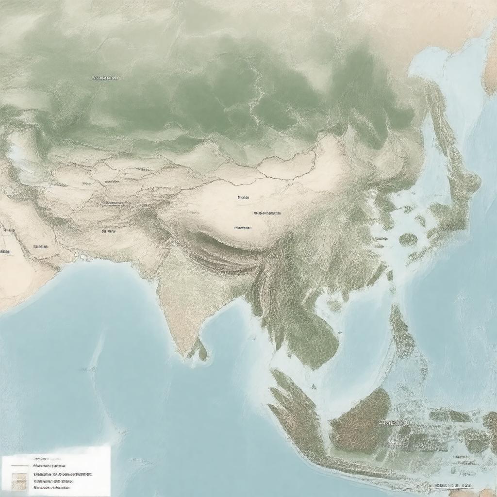 AI-created image of eastern Asia