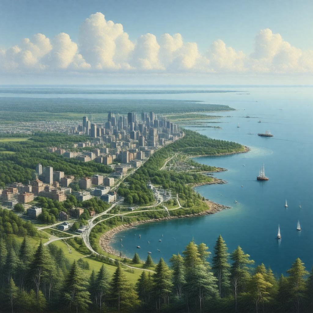 AI-created image of eastern Massachusetts