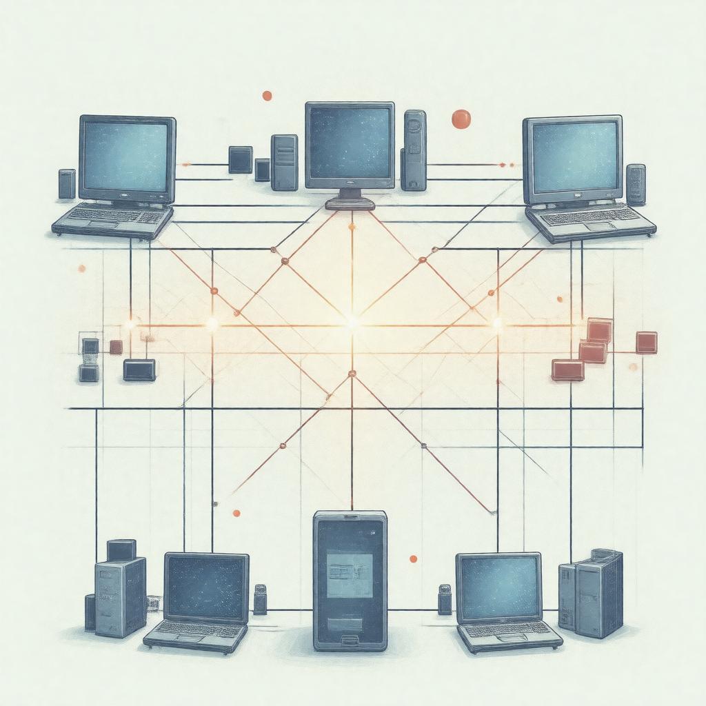 AI-created image of end-to-end principle