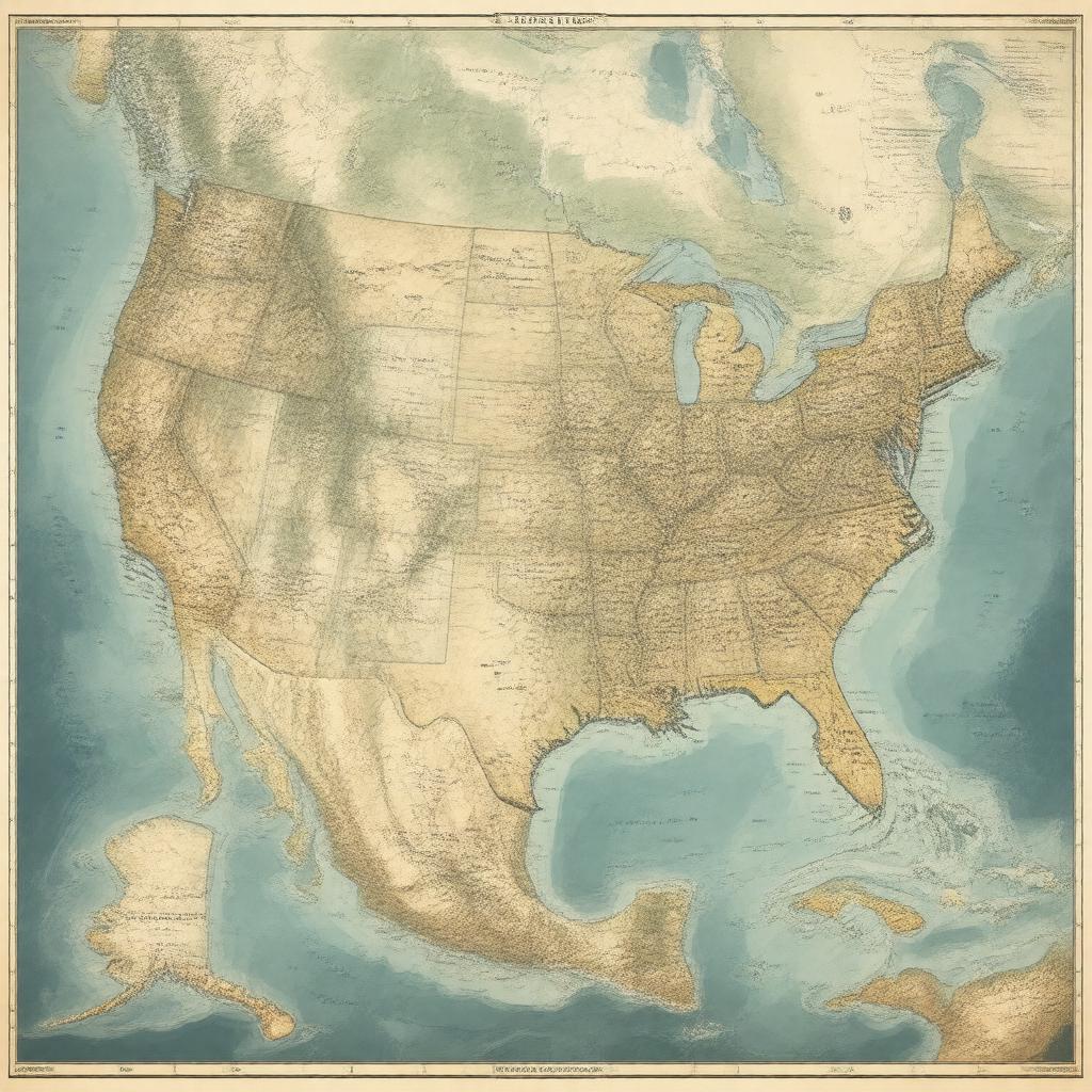 AI-created image of federal territories of the United States