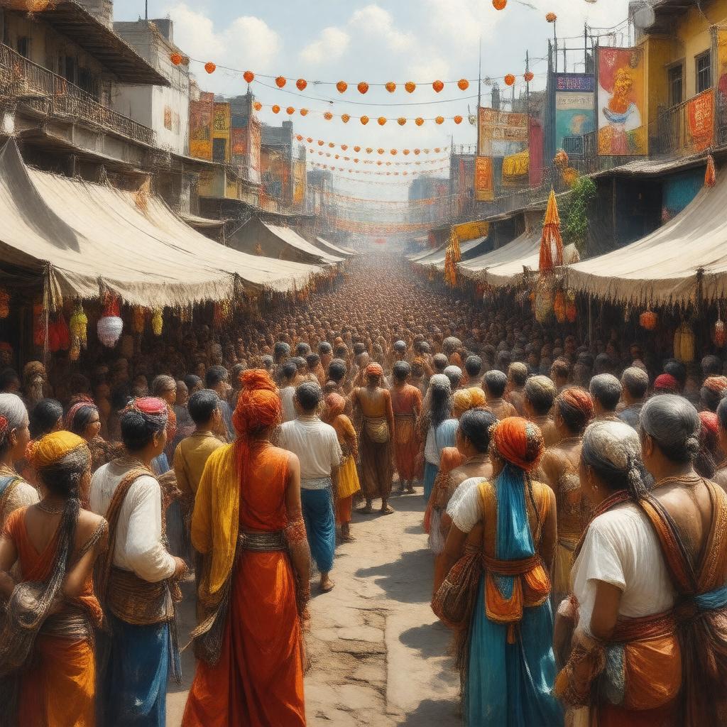 AI-created image of festival