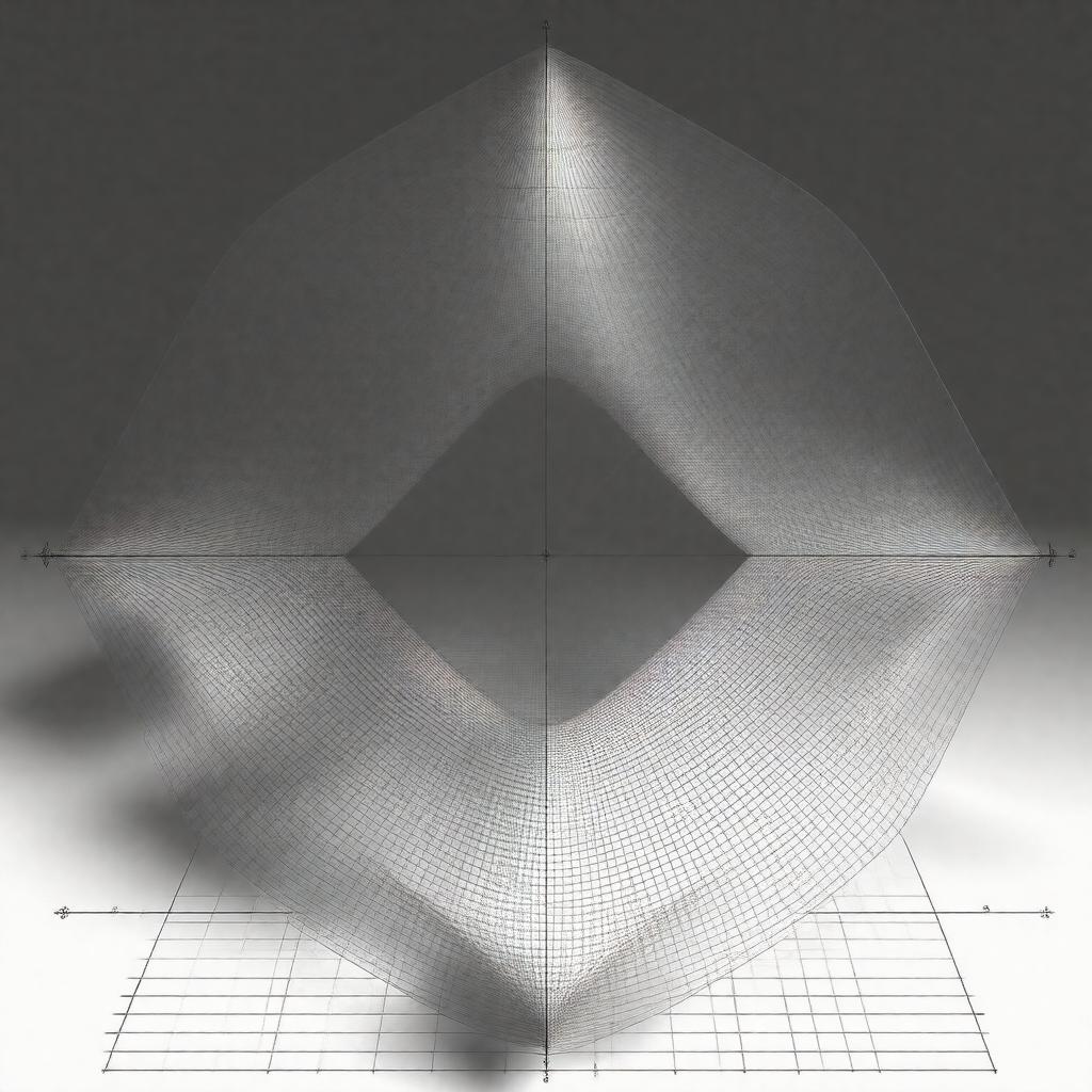 AI-created image of finite-dimensional Euclidean space