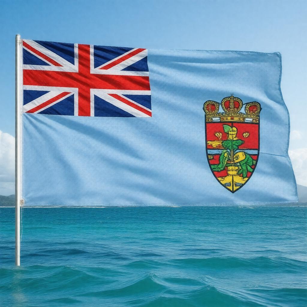 Click to view larger image AI-created image of flag of Fiji