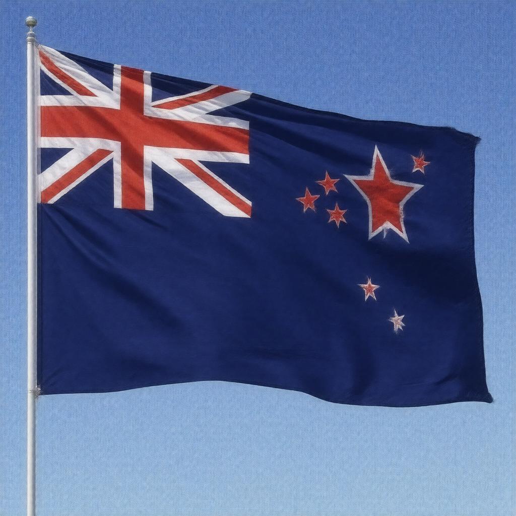AI-created image of flag of New Zealand