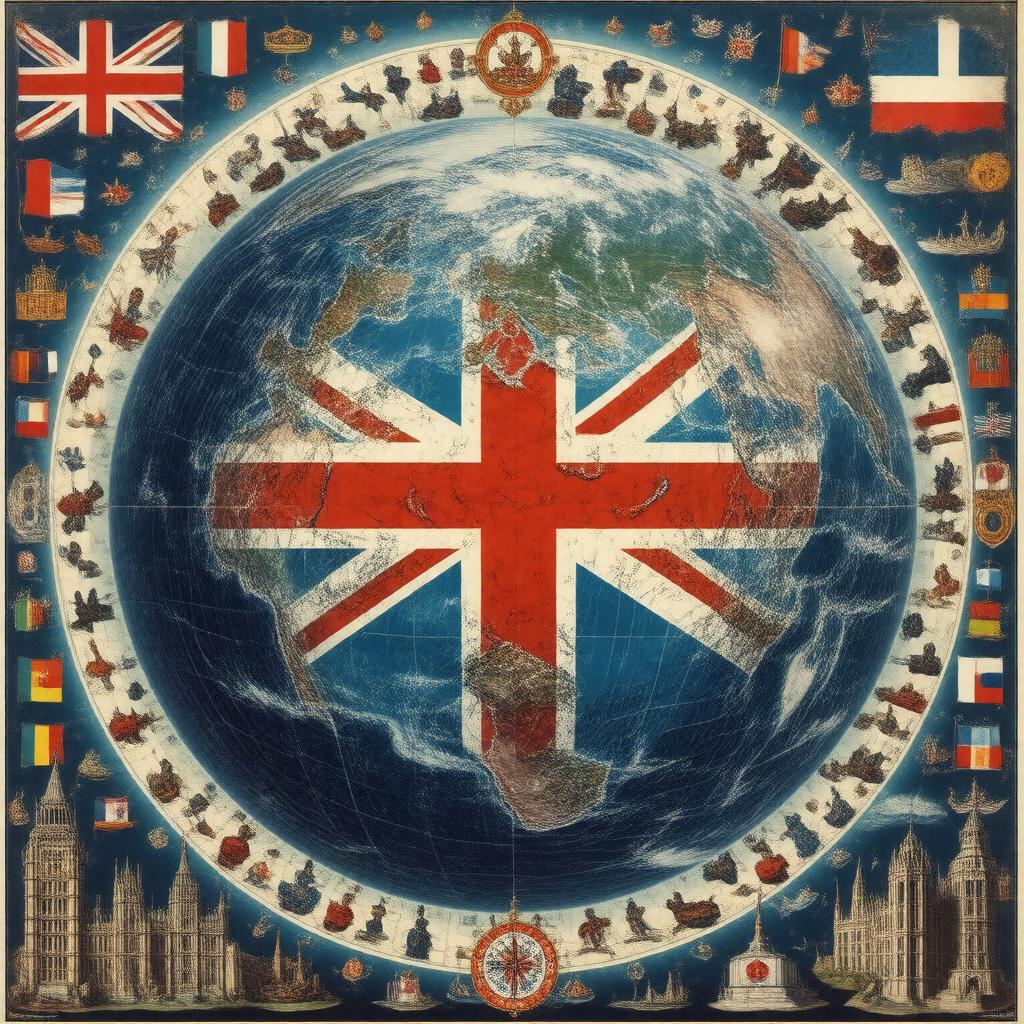 AI-created image of foreign relations of the United Kingdom