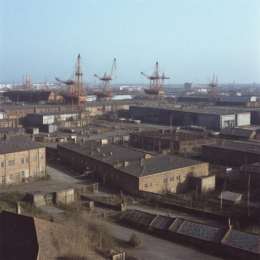 AI-created image of former Surrey Commercial Docks