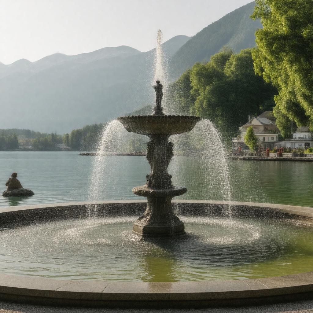 Click to view larger image AI-created image of fountain