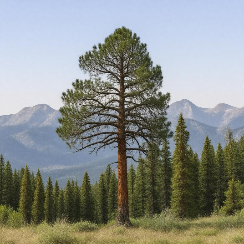 Click to view larger image AI-created image of foxtail pine