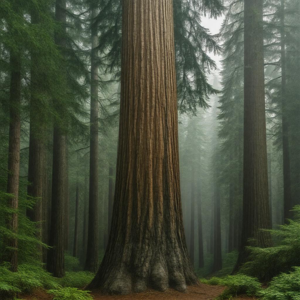 Click to view larger image AI-created image of giant sequoia