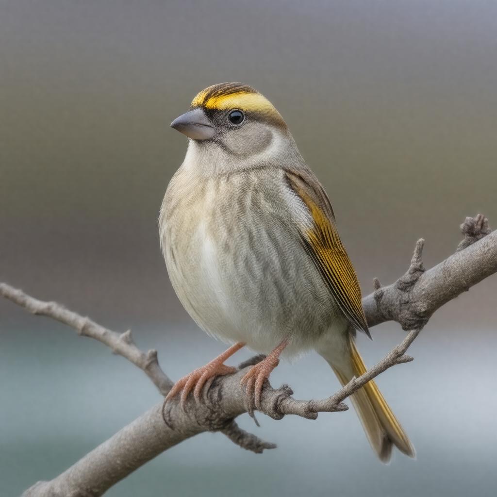 AI-created image of golden-crowned sparrow