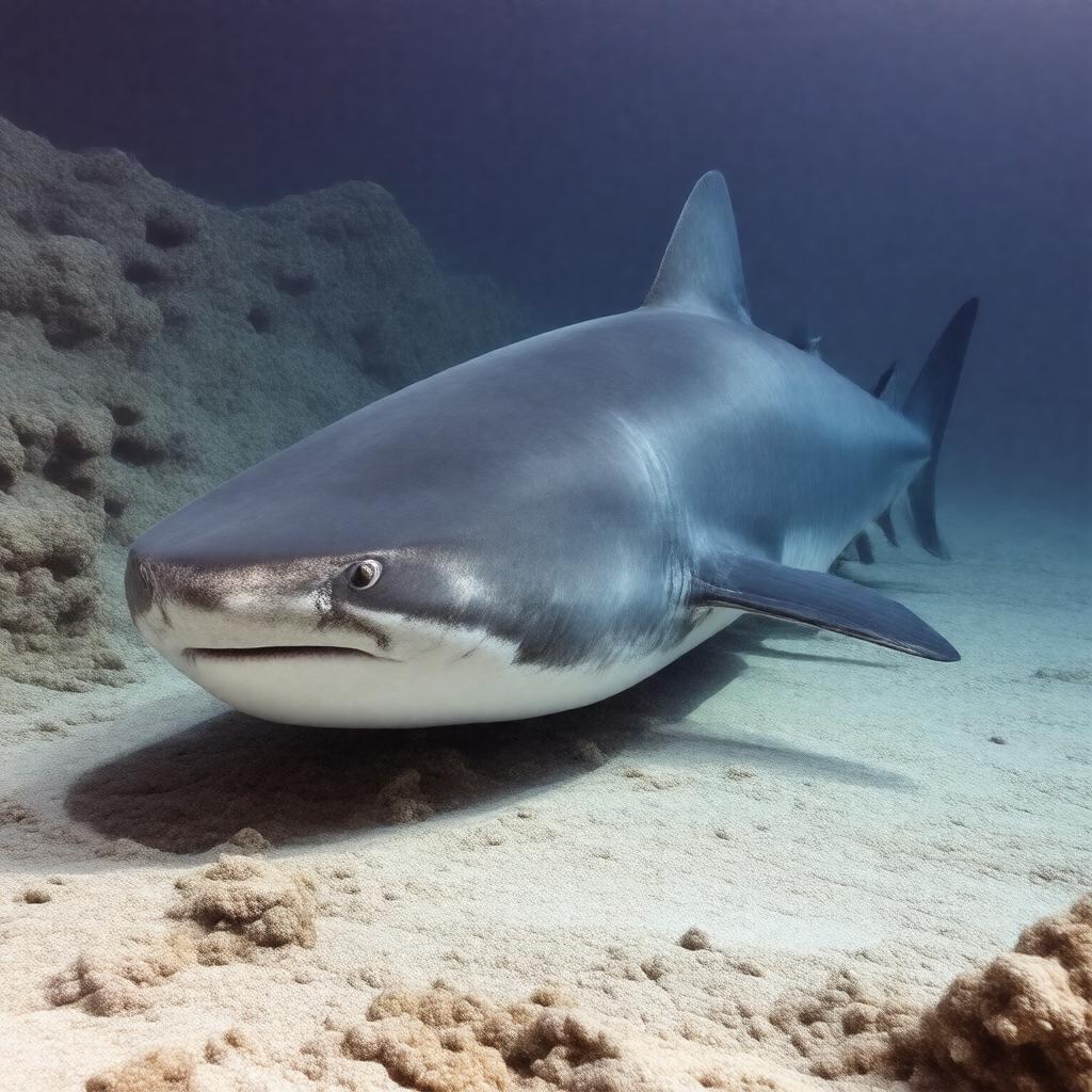 Click to view larger image AI-created image of gurry shark