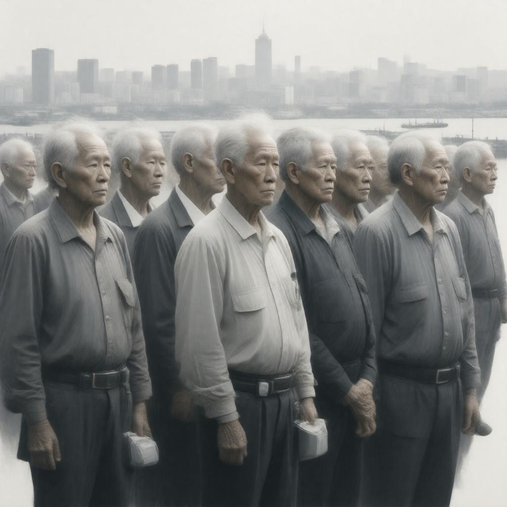 AI-created image of hibakusha