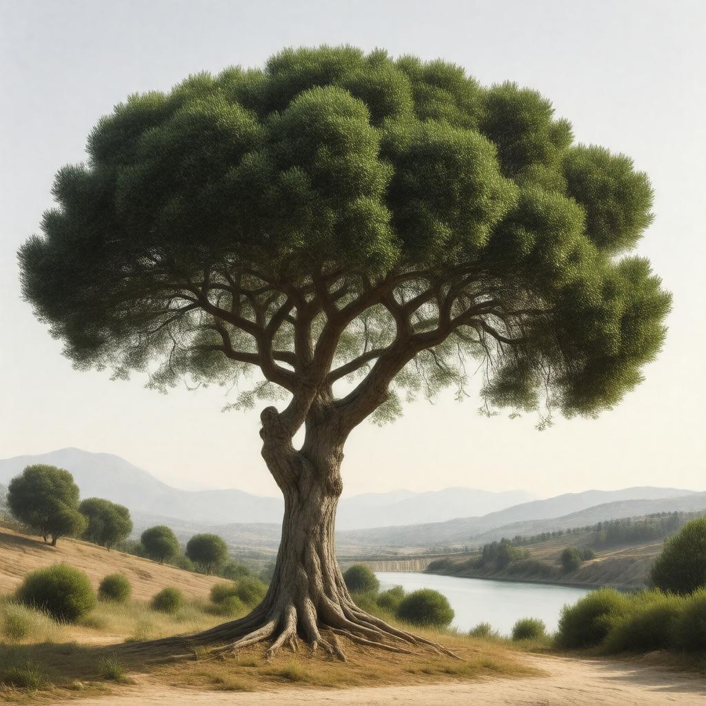 AI-created image of holly oak