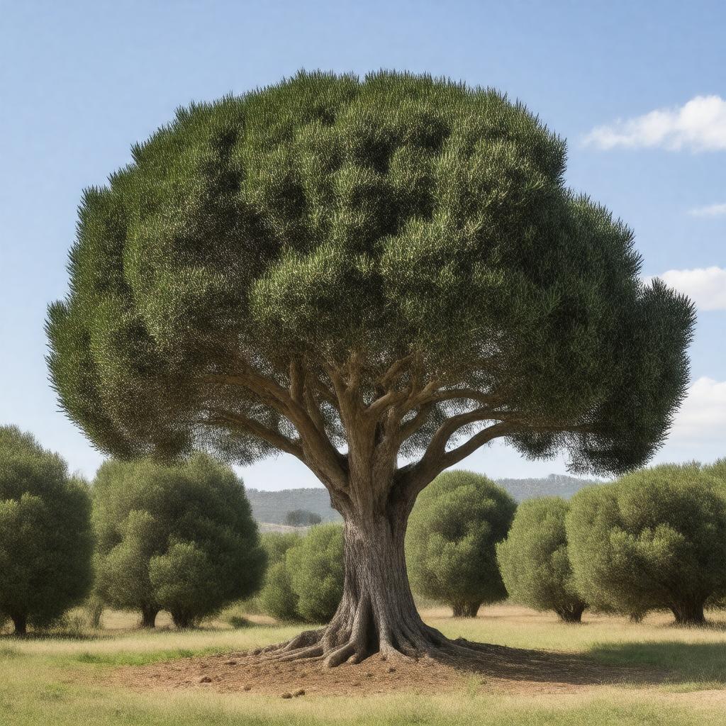 AI-created image of holm oak
