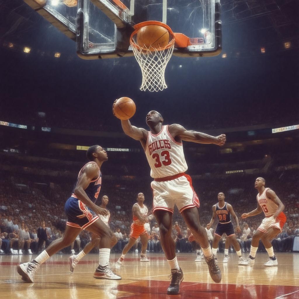 Click to view larger image AI-created image of hosted 1986 NBA All-Star Game