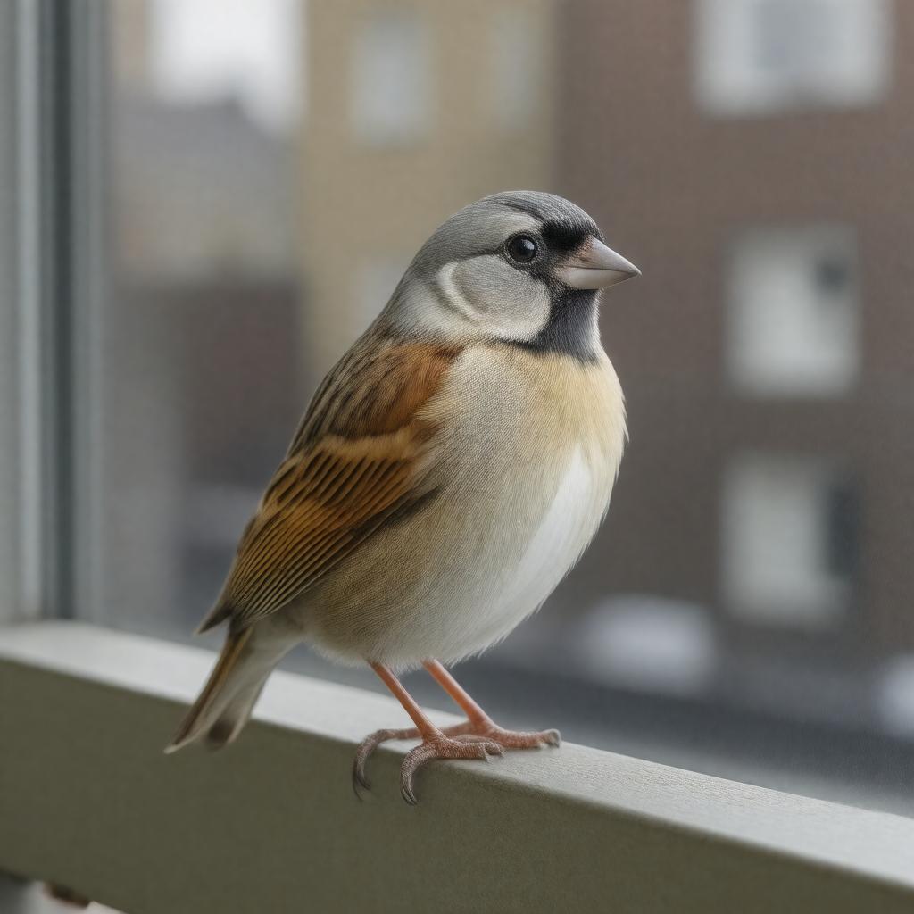 AI-created image of house sparrow