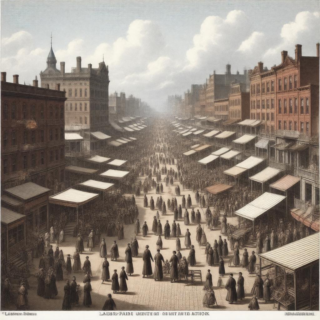 AI-created image of laissez-faire capitalism