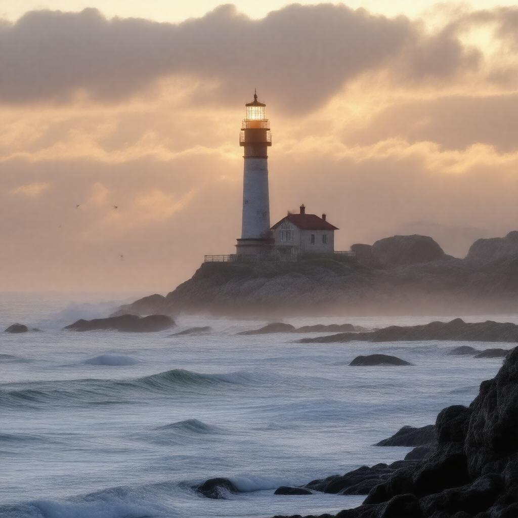 AI-created image of lighthouse