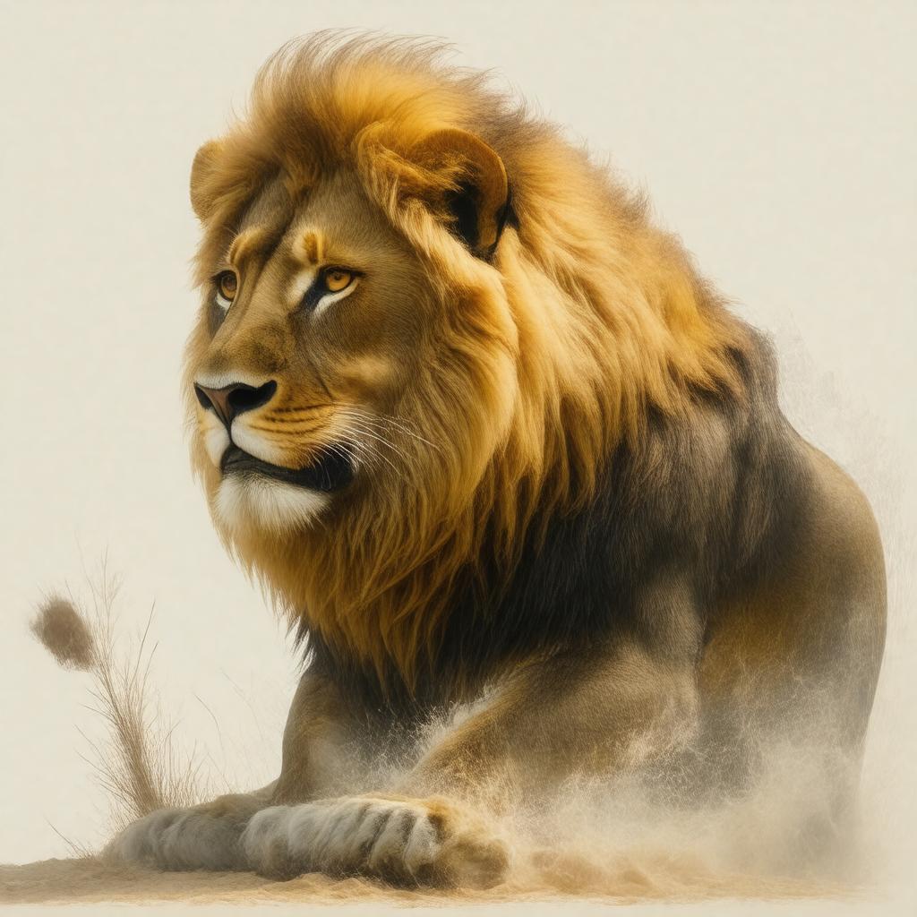AI-created image of lion