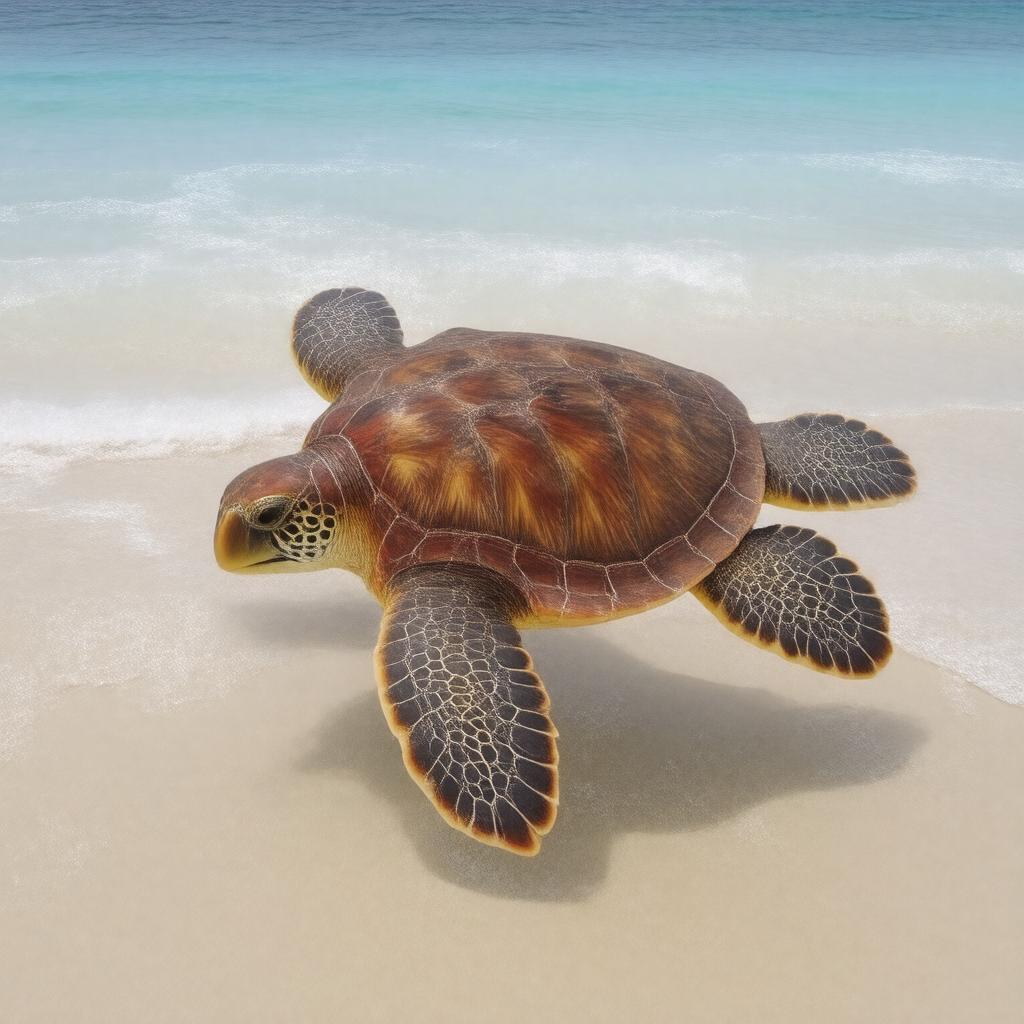 AI-created image of loggerhead sea turtle