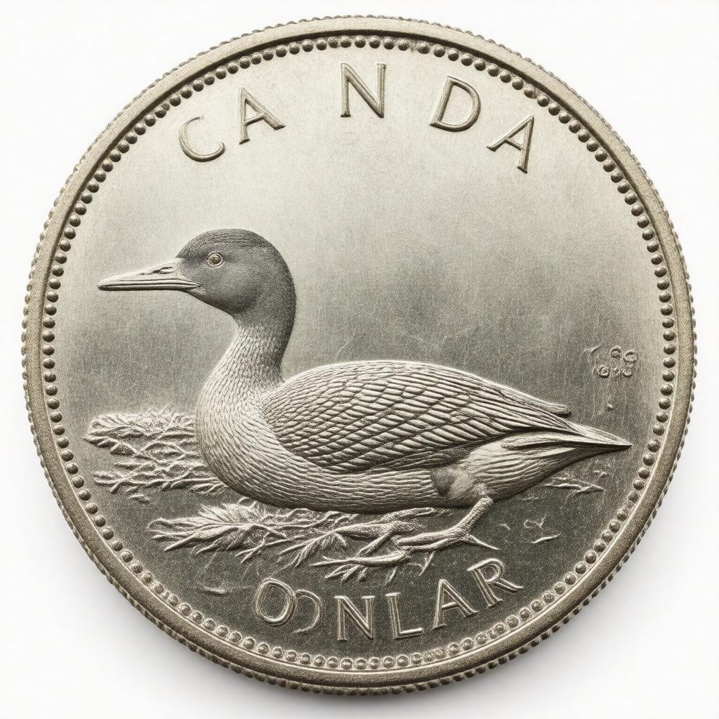 Click to view larger image AI-created image of loonie