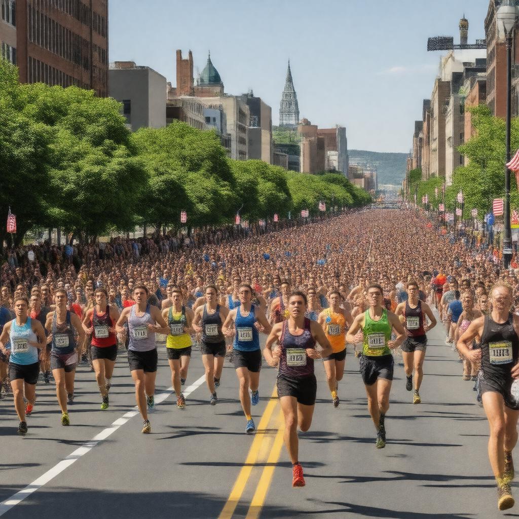AI-created image of marathon