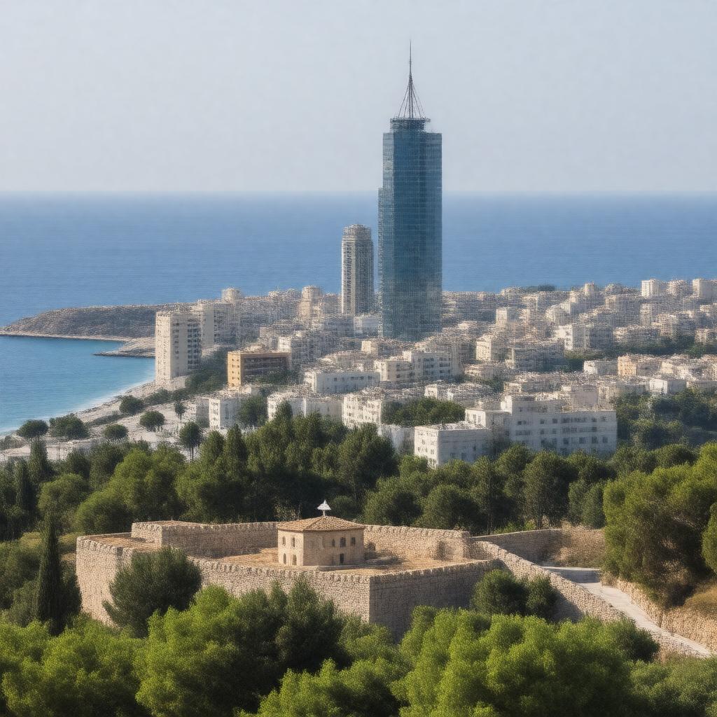 AI-created image of modern-day Israel