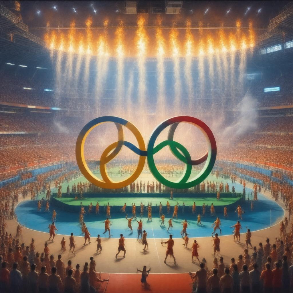 AI-created image of modern Olympic Games