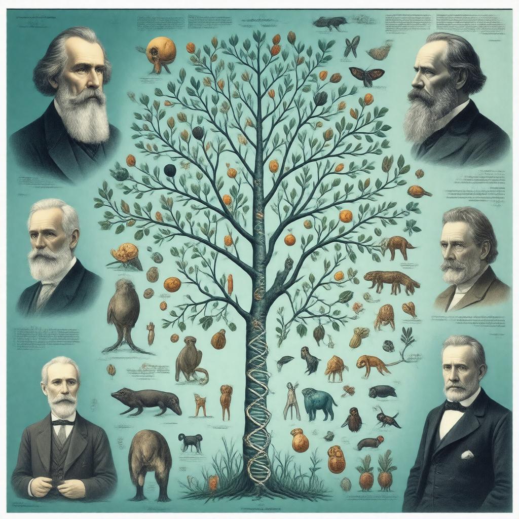 AI-created image of modern evolutionary biology