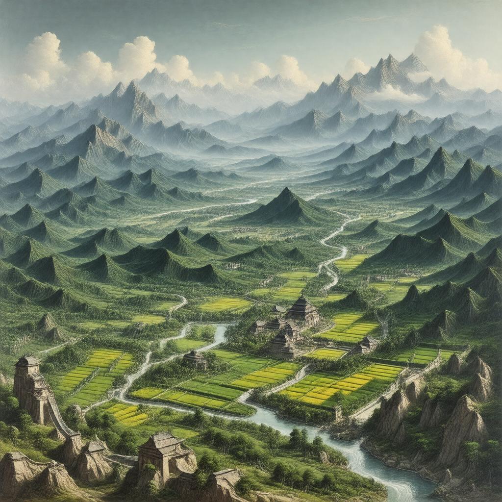 AI-created image of northern China