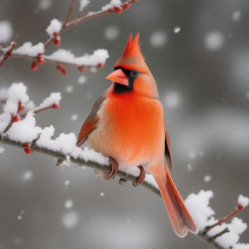 AI-created image of northern cardinal