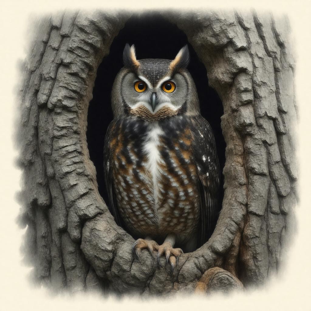 AI-created image of northern spotted owl