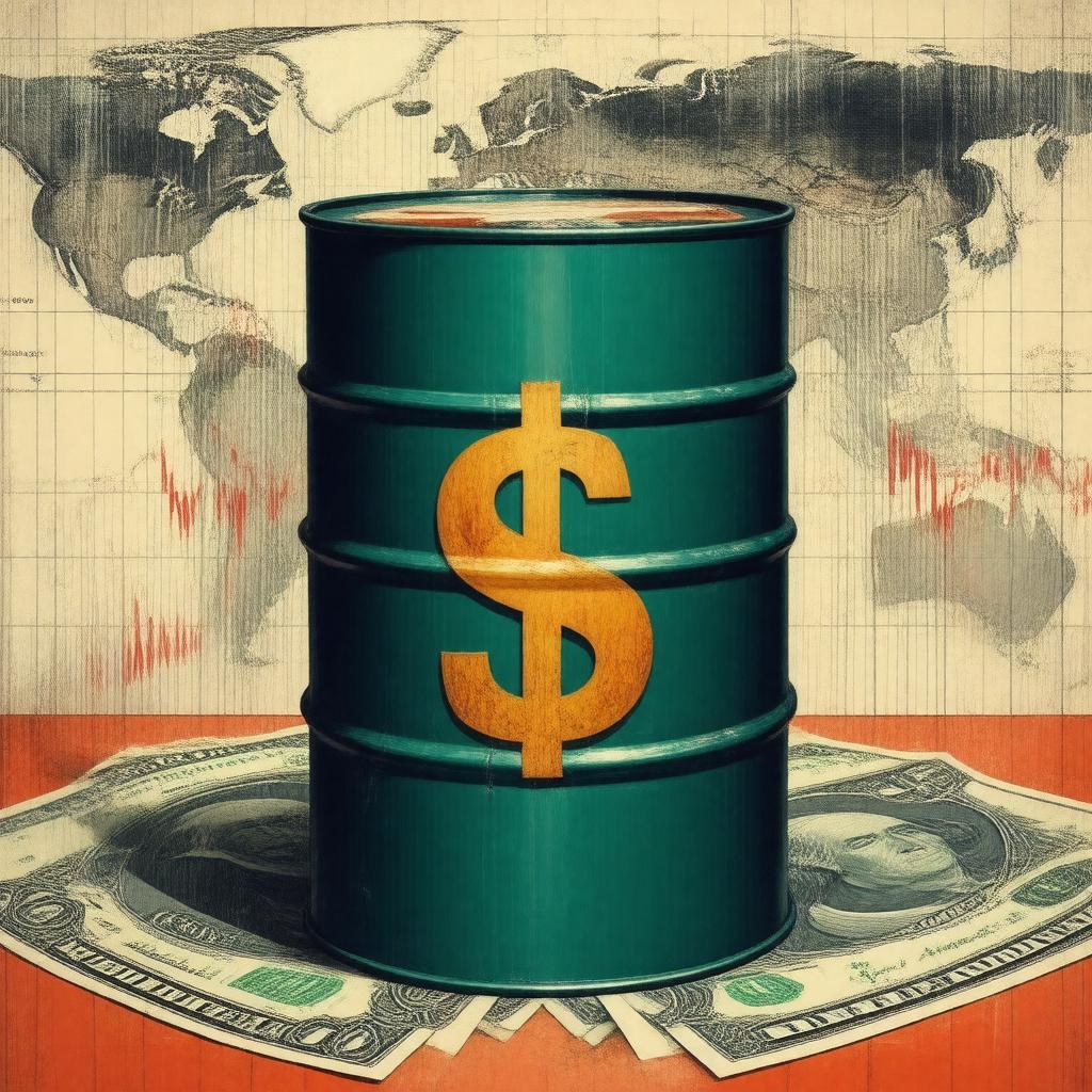 AI-created image of oil pricing (petrodollar)