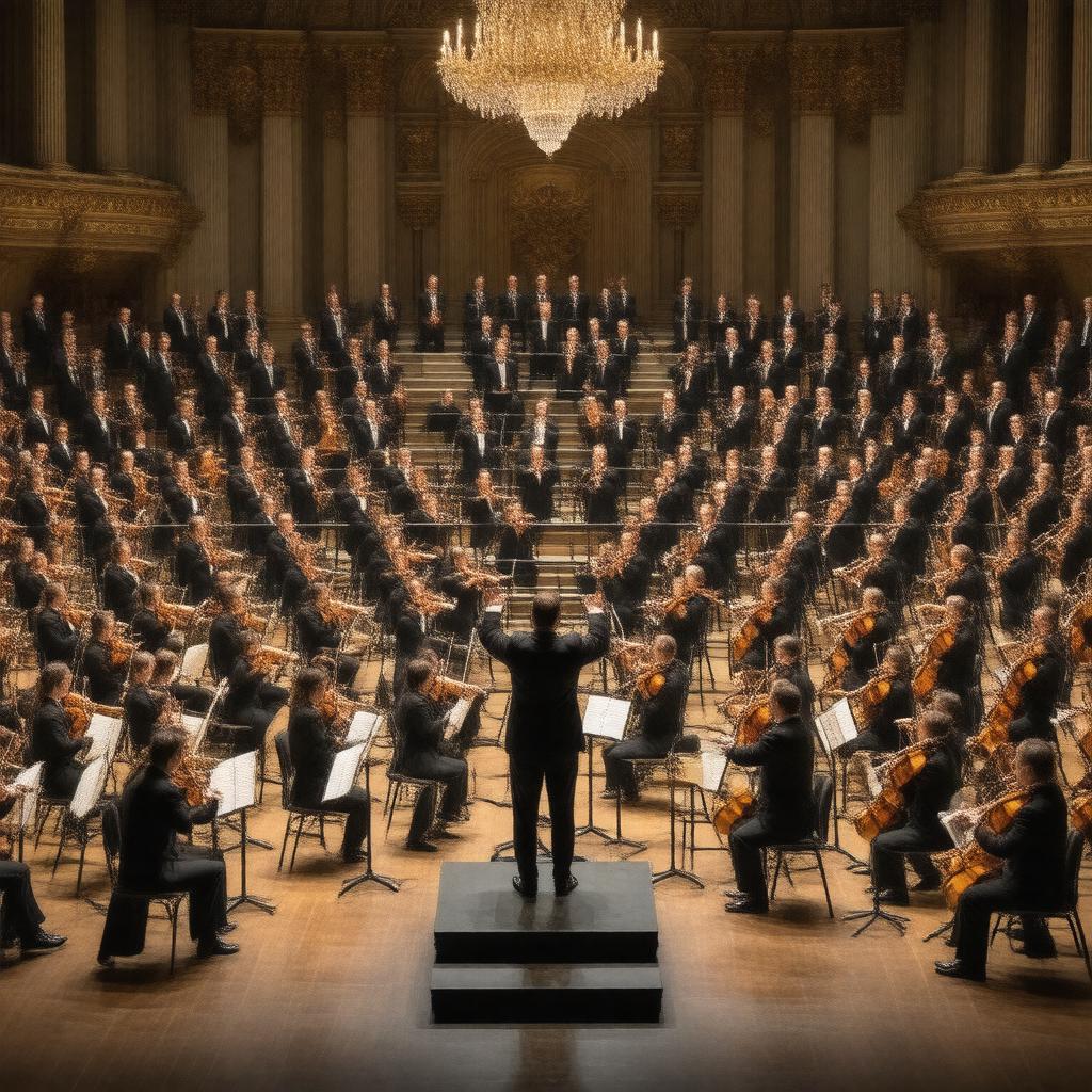 AI-created image of orchestra