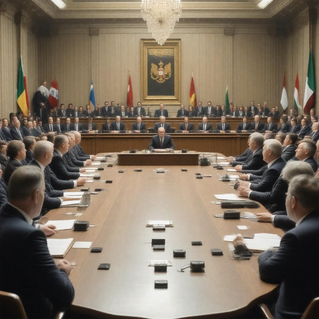 Click to view larger image AI-created image of parliamentary committee